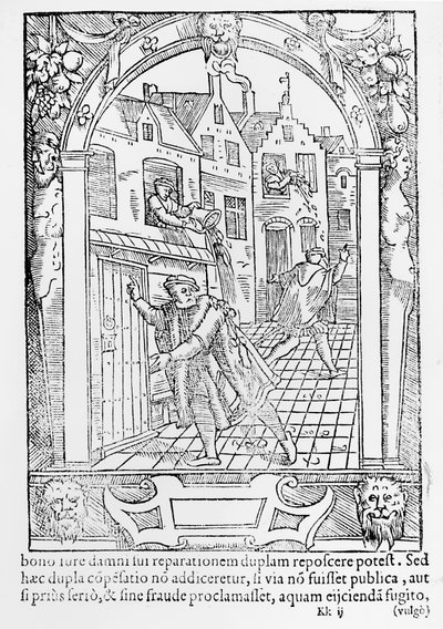 Street crime, 1554 by Gerard de Jode